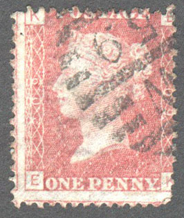 Great Britain Scott 33 Used Plate 209 - EK - Click Image to Close